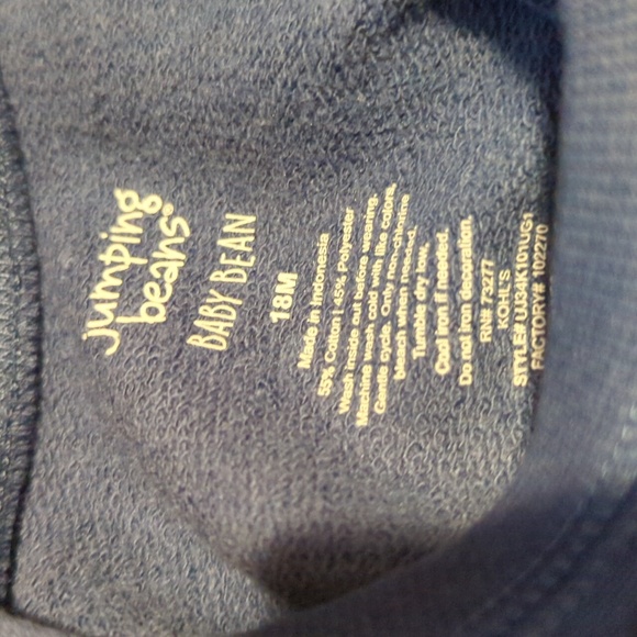 Kohl's Love Te Amo Liebe Jetaime Sweatshirt Baby 18 Months M So Soft Blue NEW - Picture 11 of 13